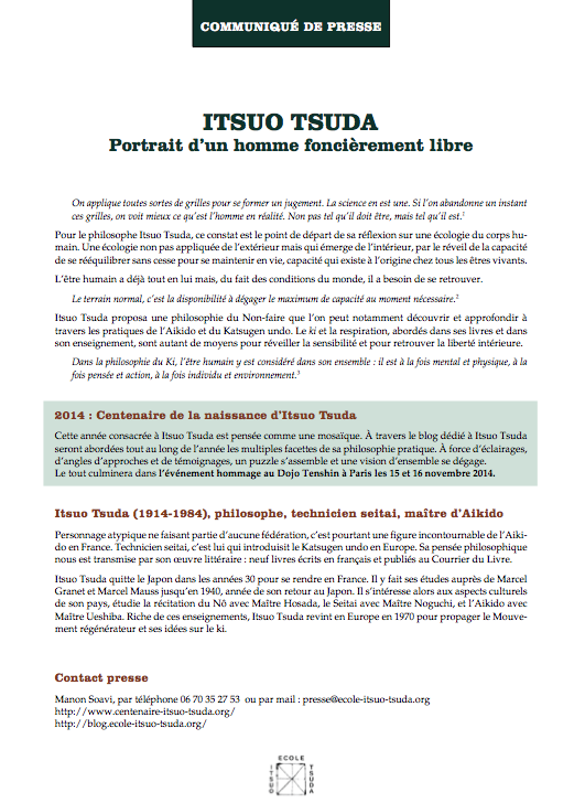 communiqué de presse