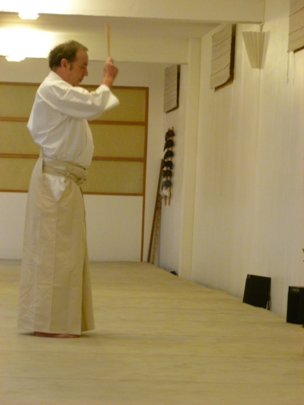 Régis Soavi lors du misogi 2012 au Dojo Tenshin