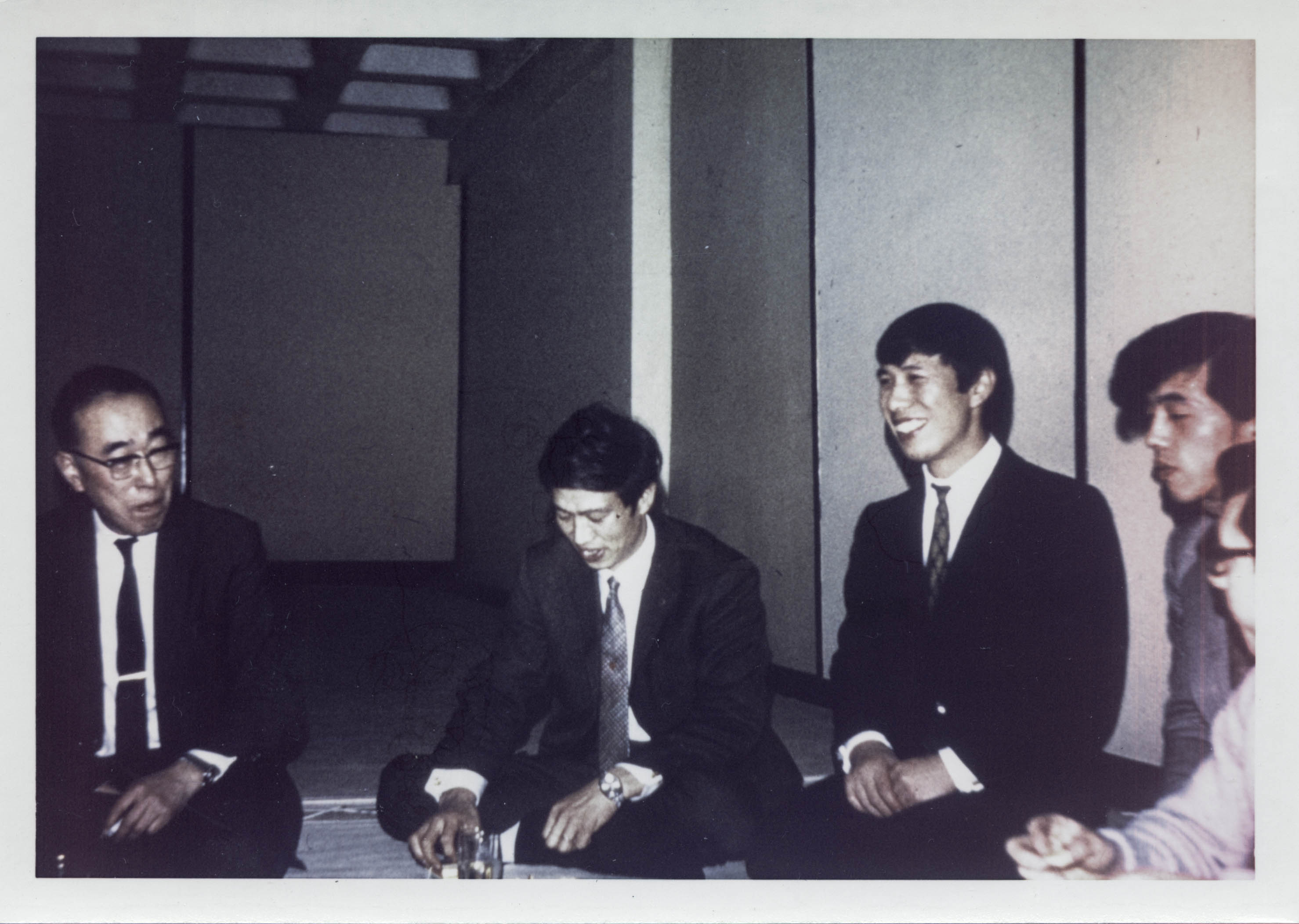 De droite à gauche : Masamichi Noro, Katsuaki Asai, Itsuo Tsuda lors du 1er janvier 1971